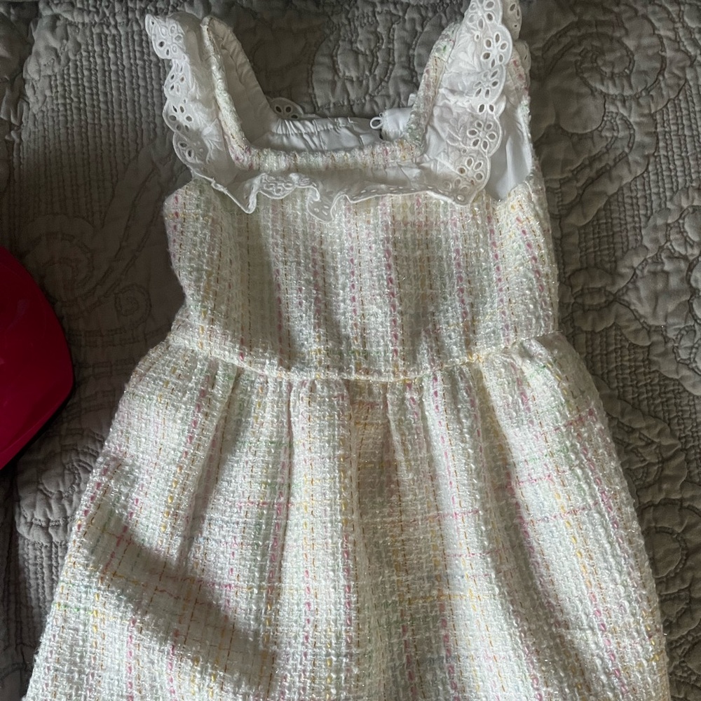 EYELET RUFFLE TWEED DRESS Janie and Jack